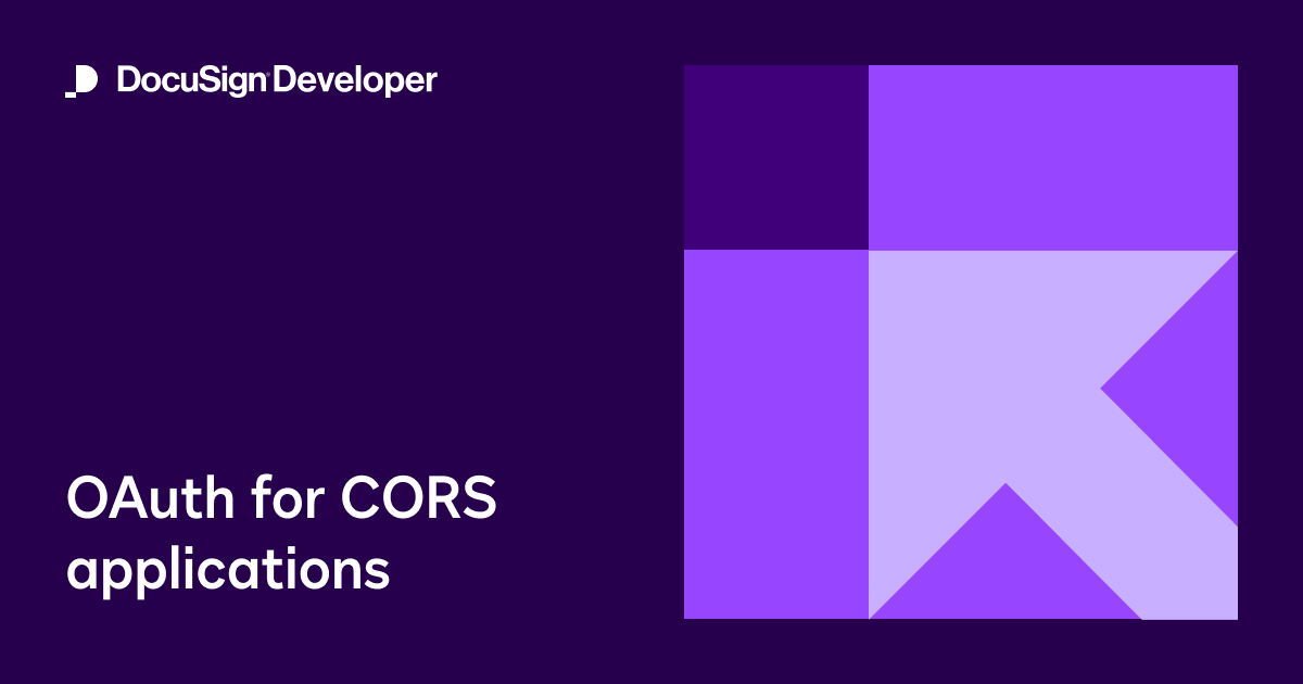 OAuth for CORS applications