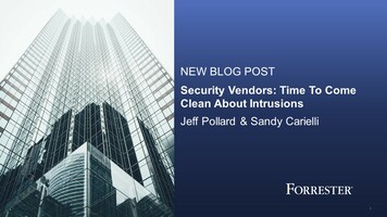 Security Vendors: It's Time To Come Clean About Intrusions