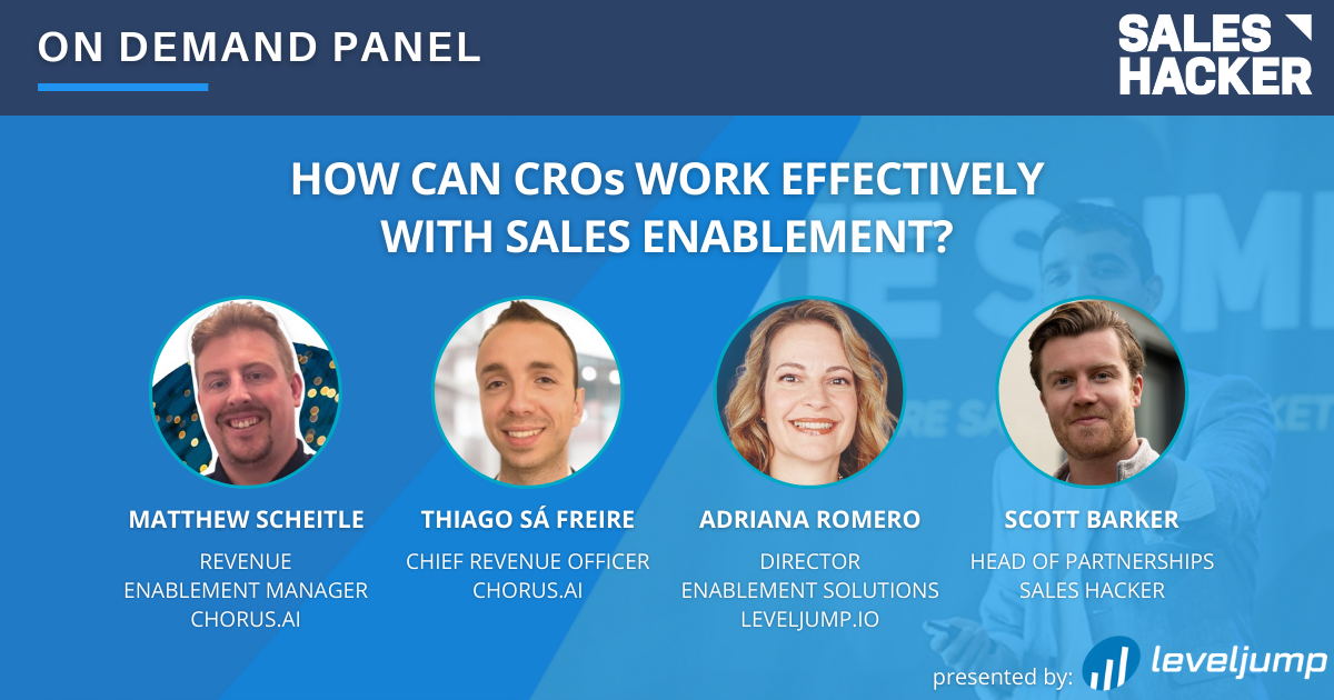 How Can CROs Work Effectively with Sales Enablement?