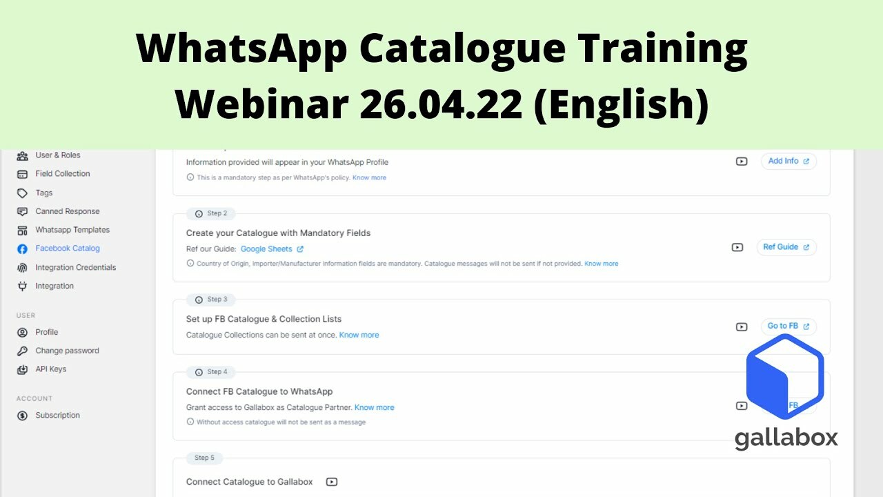 WhatsApp Catalogue Training Webinar (26.04.22) - English