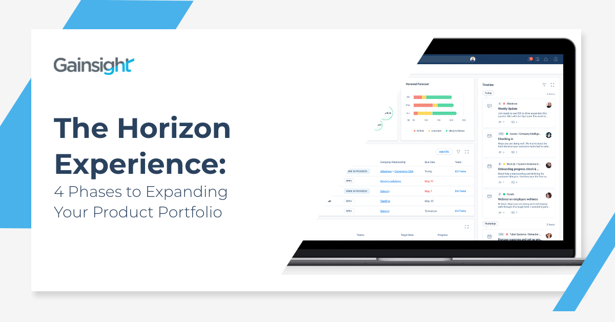 The Horizon Experience: 4 Phases to Expanding Your Product Portfolio | Customer Success and Product Experience Software | Gainsight