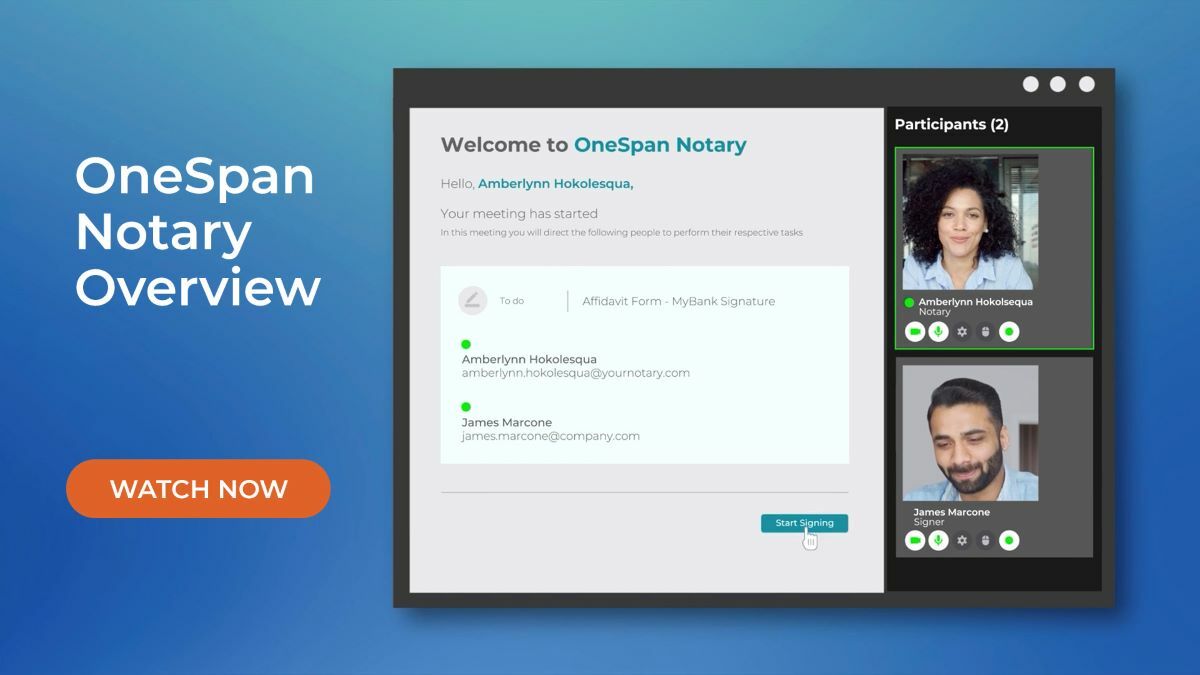 OneSpan Notary Overview Video