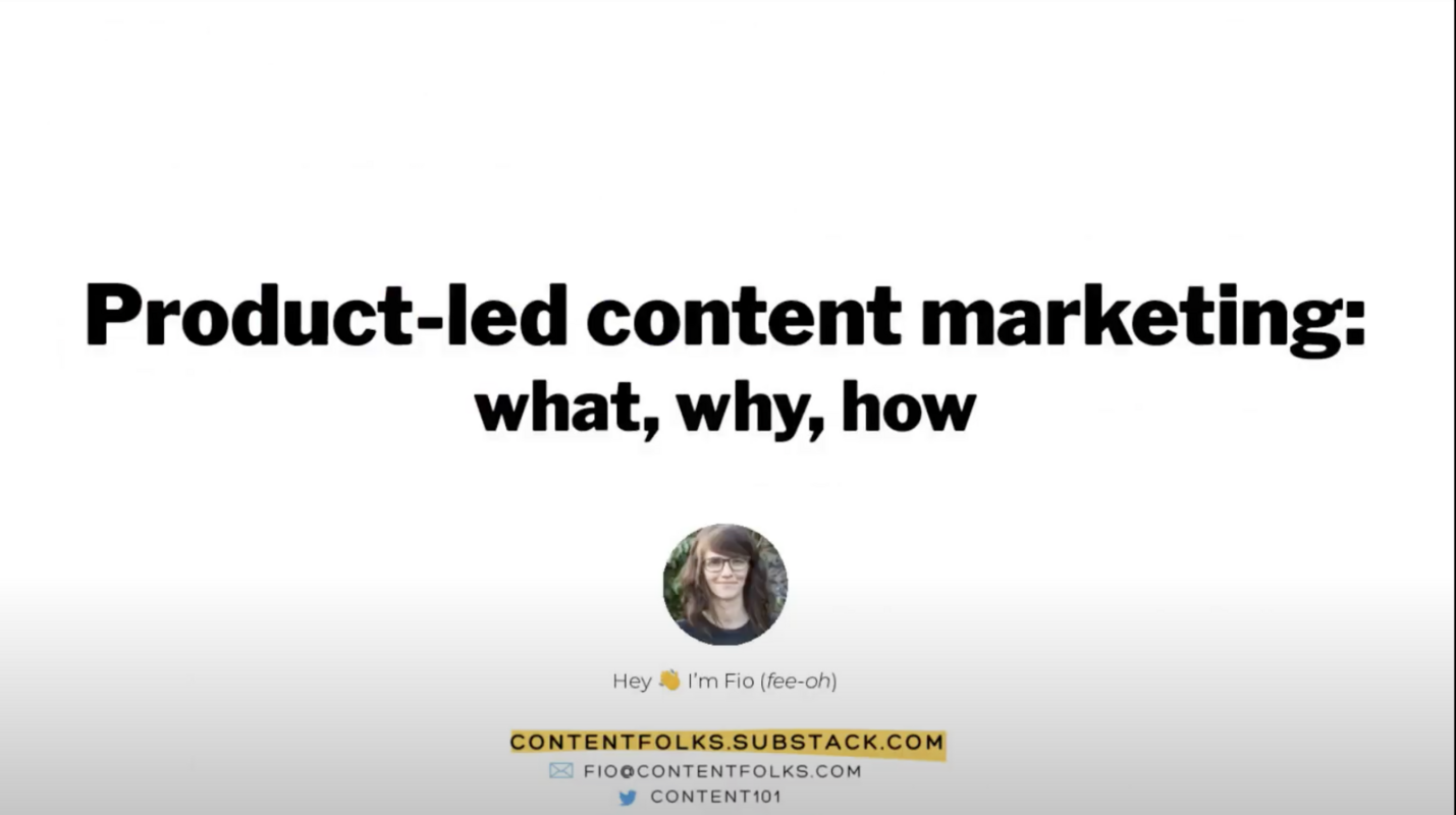 Product-led content: what, why, how