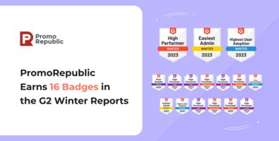 PromoRepublic Kicks off 2023 with 16 Badges in G2 Winter Report - PromoRepublic