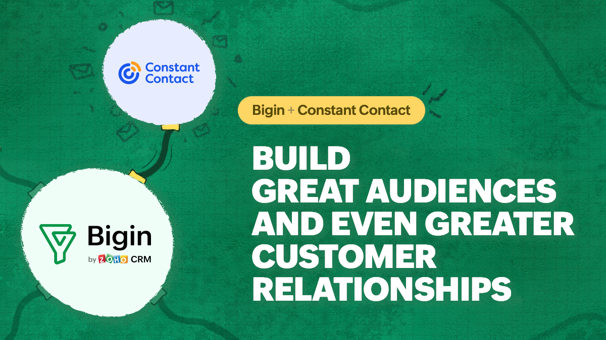 Constant Contact integrates with Bigin - Email marketing made easier