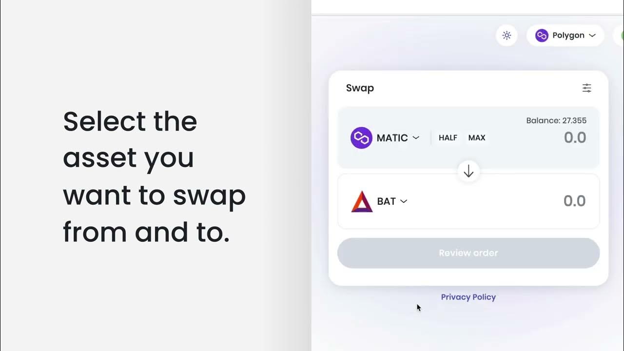Wallet: Swapping crypto