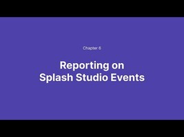 Reporting on Splash Studio Events
