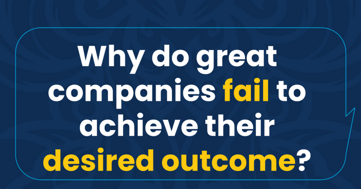 Why Do Great Companies Fail?