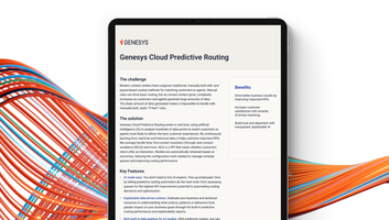 Genesys Cloud Predictive Routing product overview