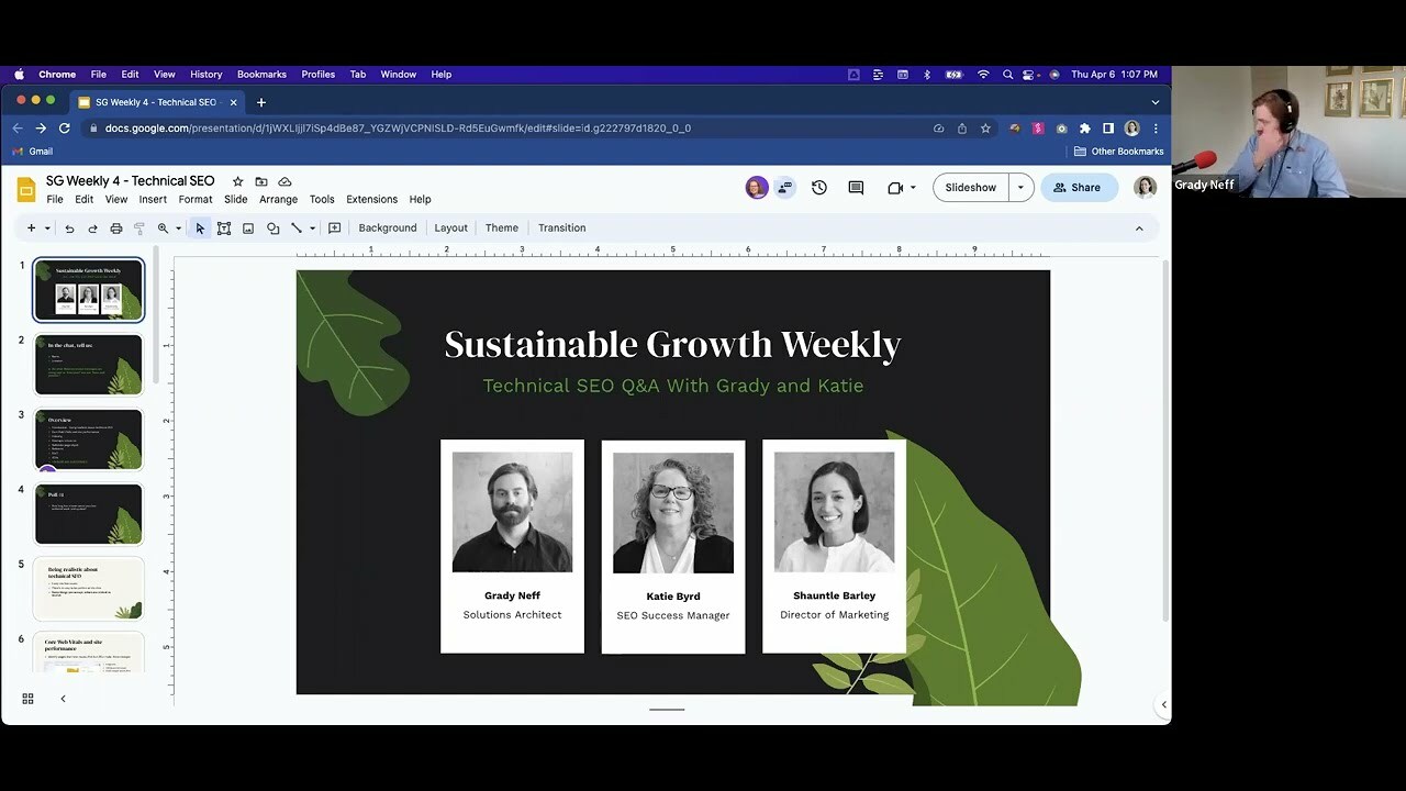Sustainable Growth Weekly #4: Technical SEO With Katie and Grady