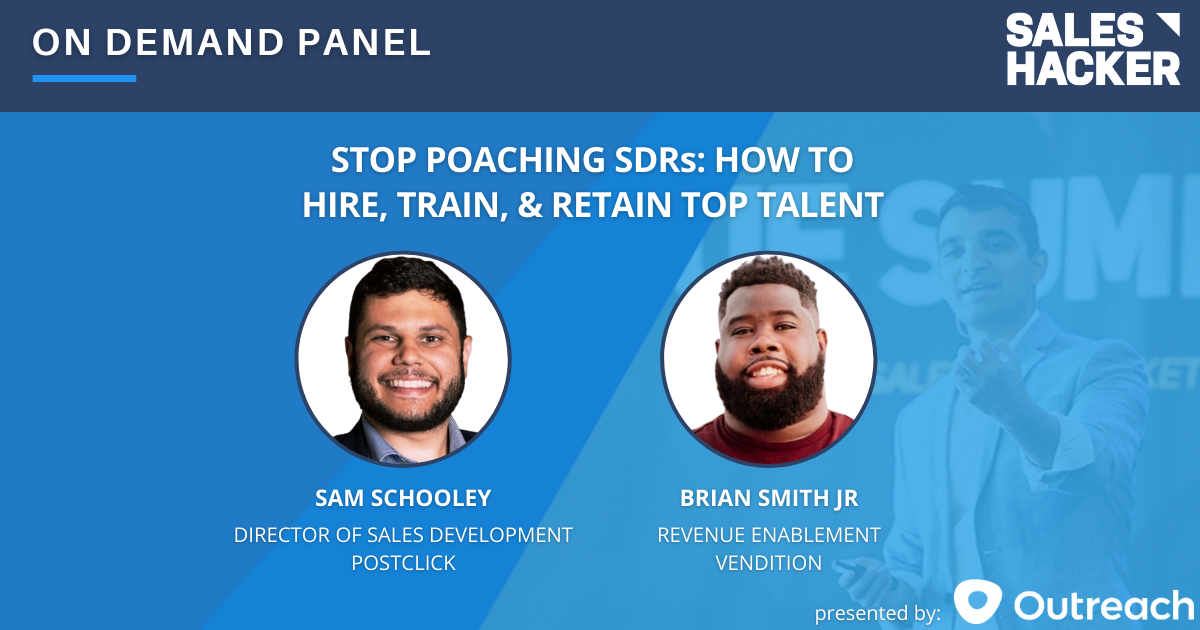 Stop Poaching SDRs: How To Hire, Train, & Retain Top Talent