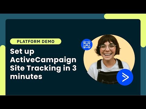 Set up ActiveCampaign Site Tracking in 3 minutes