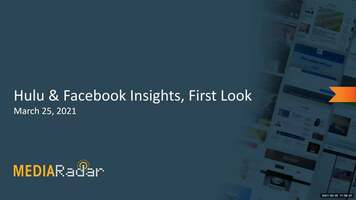 Webinar: Hulu & Facebook Insights