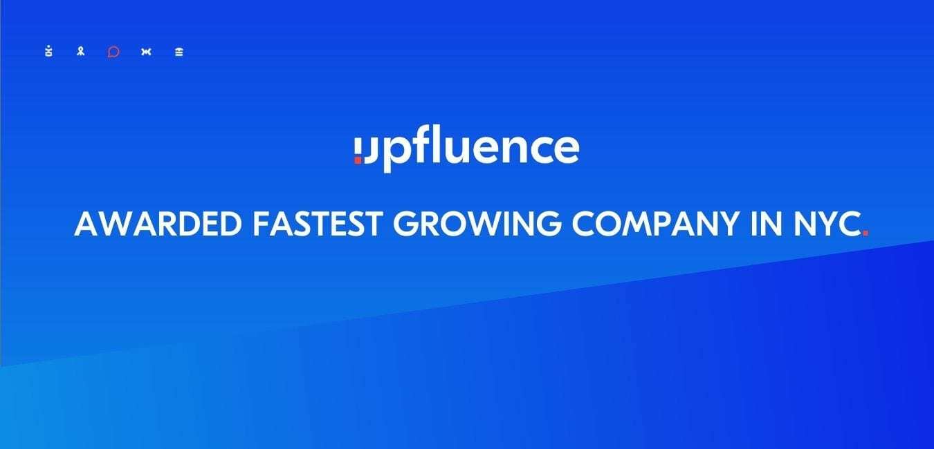 Upfluence Named in Growjo's Top 500 Fastest Growing Companies in New York City Awards
