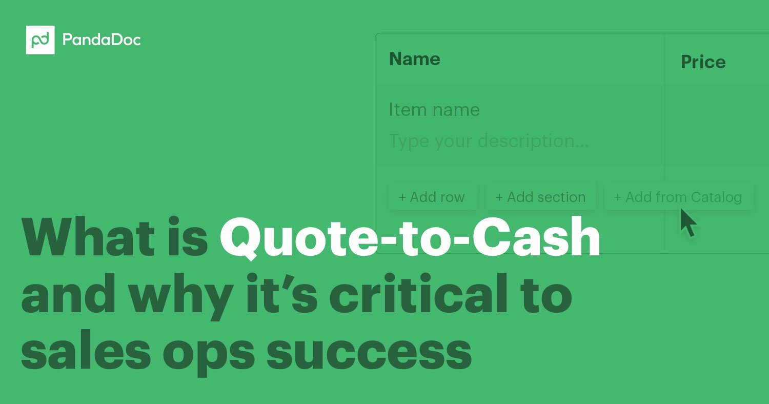 What is Quote-to-Cash Software (QTC or Q2C)? - Definition of 2019