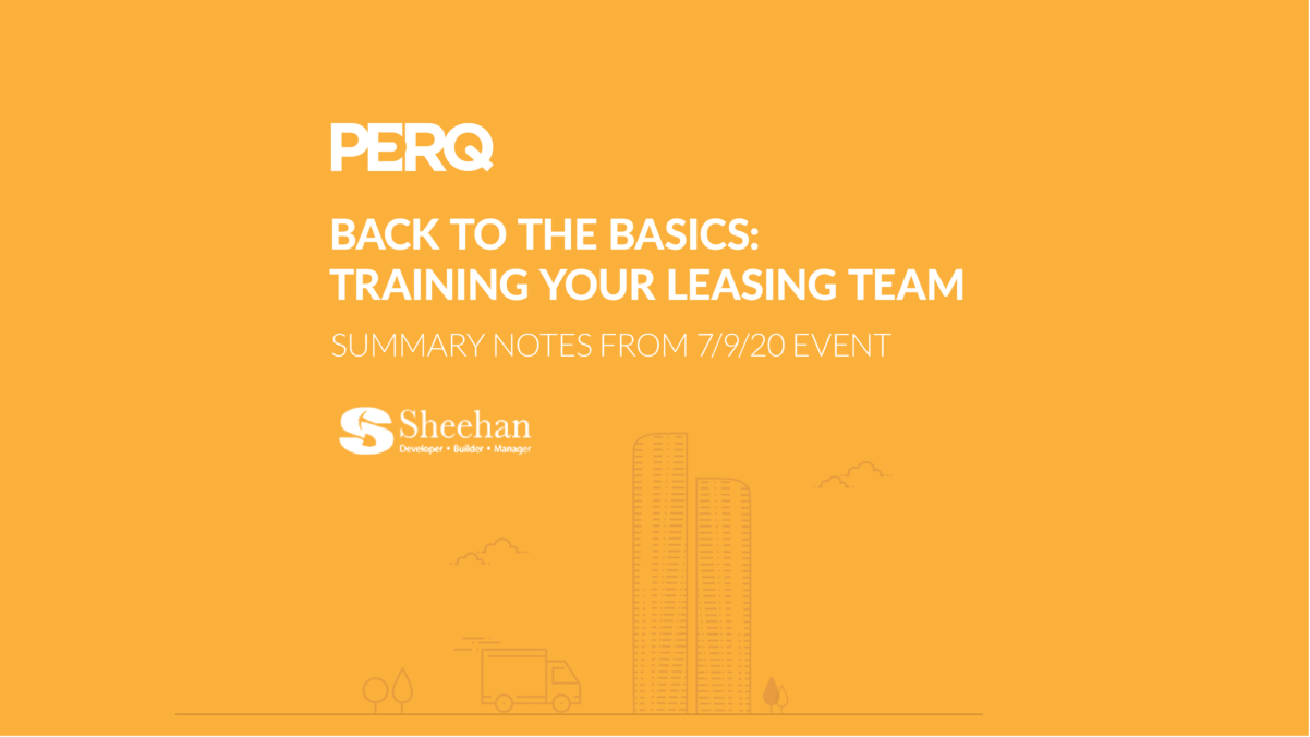 Back to the Basics: Training Your Leasing Team