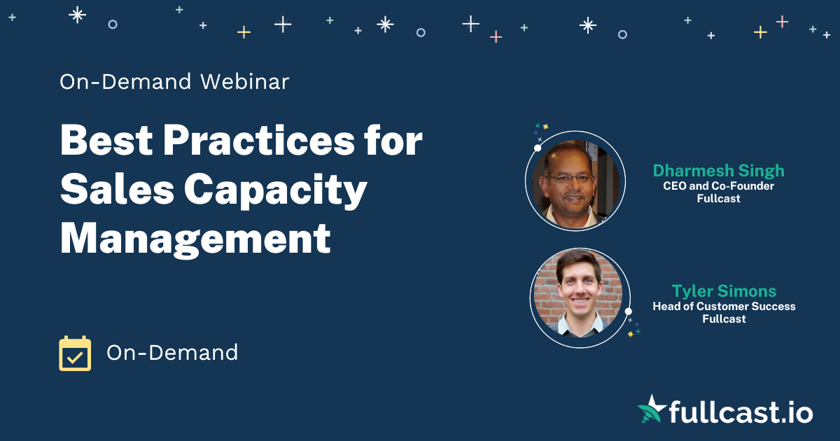 Best Practices for Sales Capacity Management