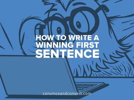 How to Write a Winning First Sentence