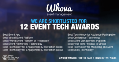 Whova Recognized for 12 Out of 12 Event Tech "Oscars"