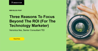 Three Reasons To Focus Beyond The ROI (For The Technology Marketer)