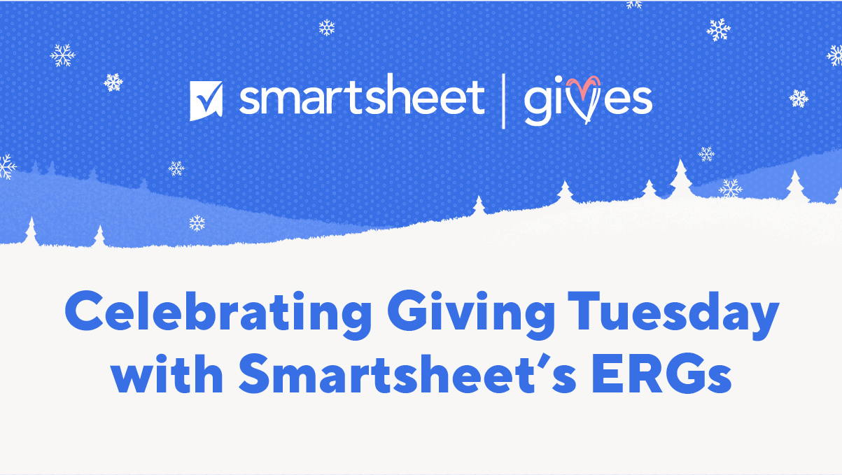 Celebrating Giving Tuesday with Smartsheet's ERGs
