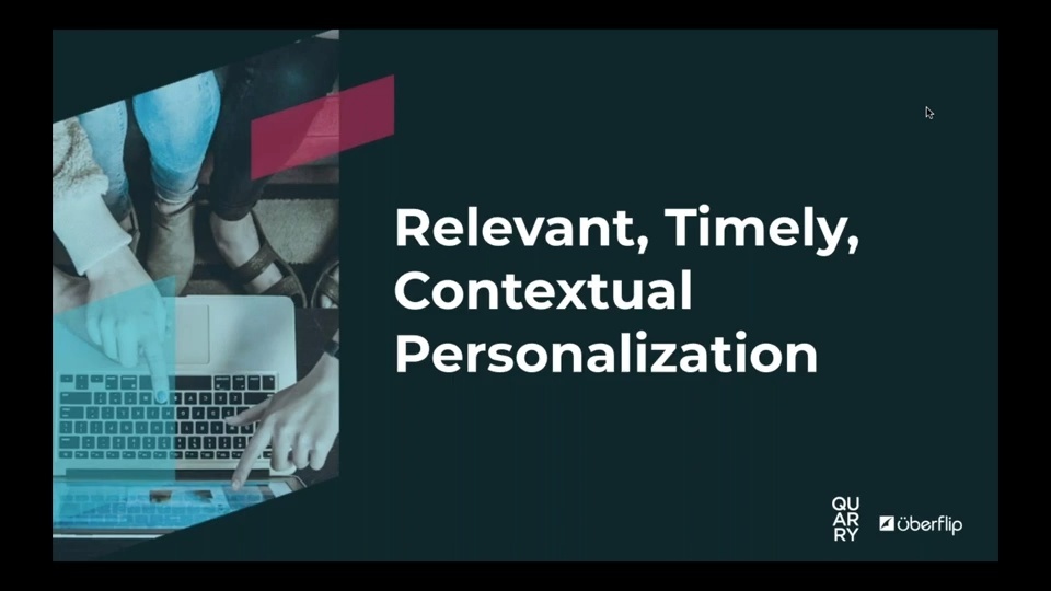 [On-Demand] Relevant, Timely, Contextual Personalization