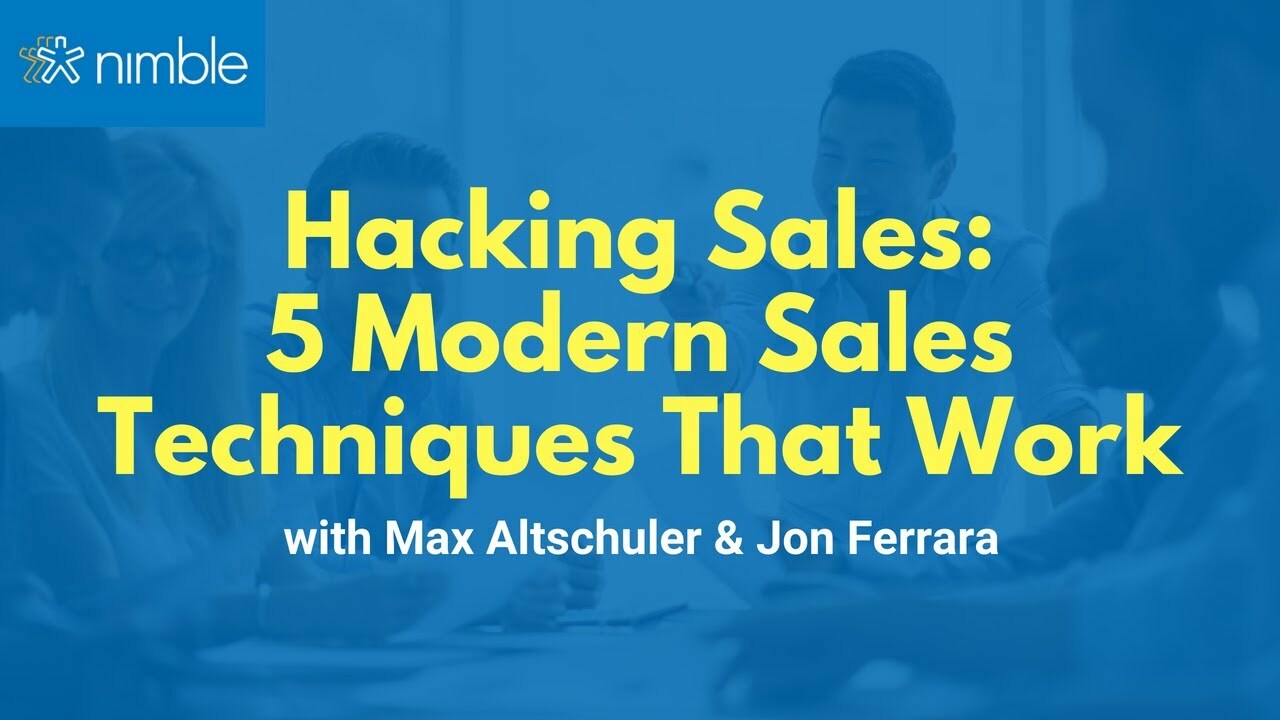 Modern Techniques to Smash Your Quarterly Sales