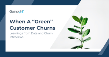 When a "Green" Customer Churns: Learnings from Data and Churn Interviews | Customer Success and Product Experience Software | Gainsight