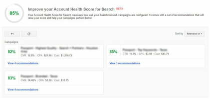 Review: Google's New Account Health Score for Search (Beta)