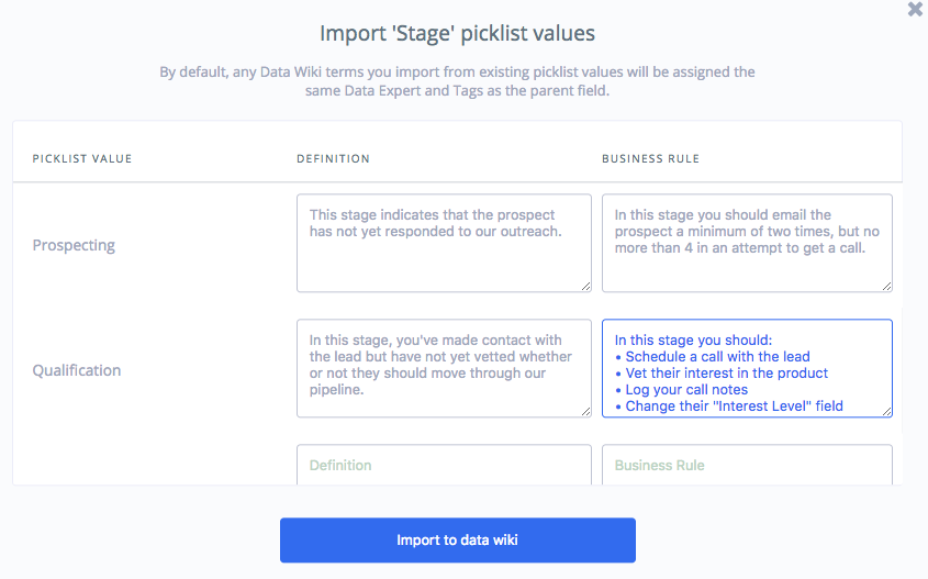 Salesforce Import Picklist Values and Installed Package Features