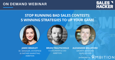 Stop Running Bad Sales Contests: 5 Winning Strategies To Up Your Game
