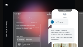 Make your brand shine with virtual contact cards for Klaviyo SMS