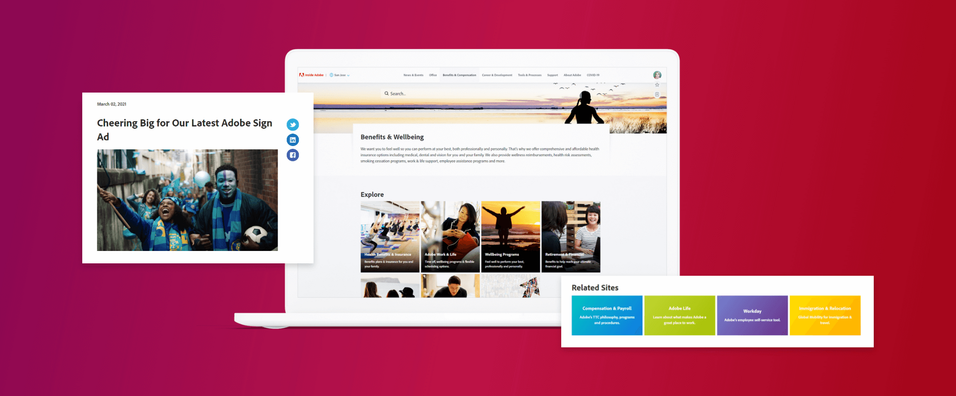 Adobe Intranet Clicks with Users
