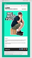 Marketing Email Inspiration: Welcome Back to Lush | SendGrid
