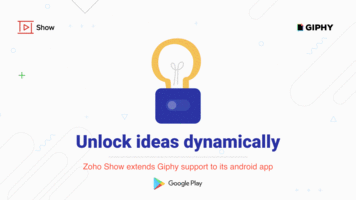 Giphy library – Now available on Zoho Show Android app