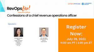 RevOps Live! Executive Edition: Confessions of a Chief Revenue Ops Officer