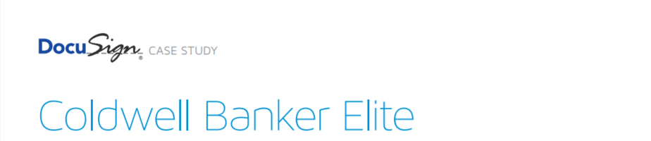Coldwell Banker Elite-Brokerage automates offices with DocuSign; impresses clients and agents with speed and efficiency.