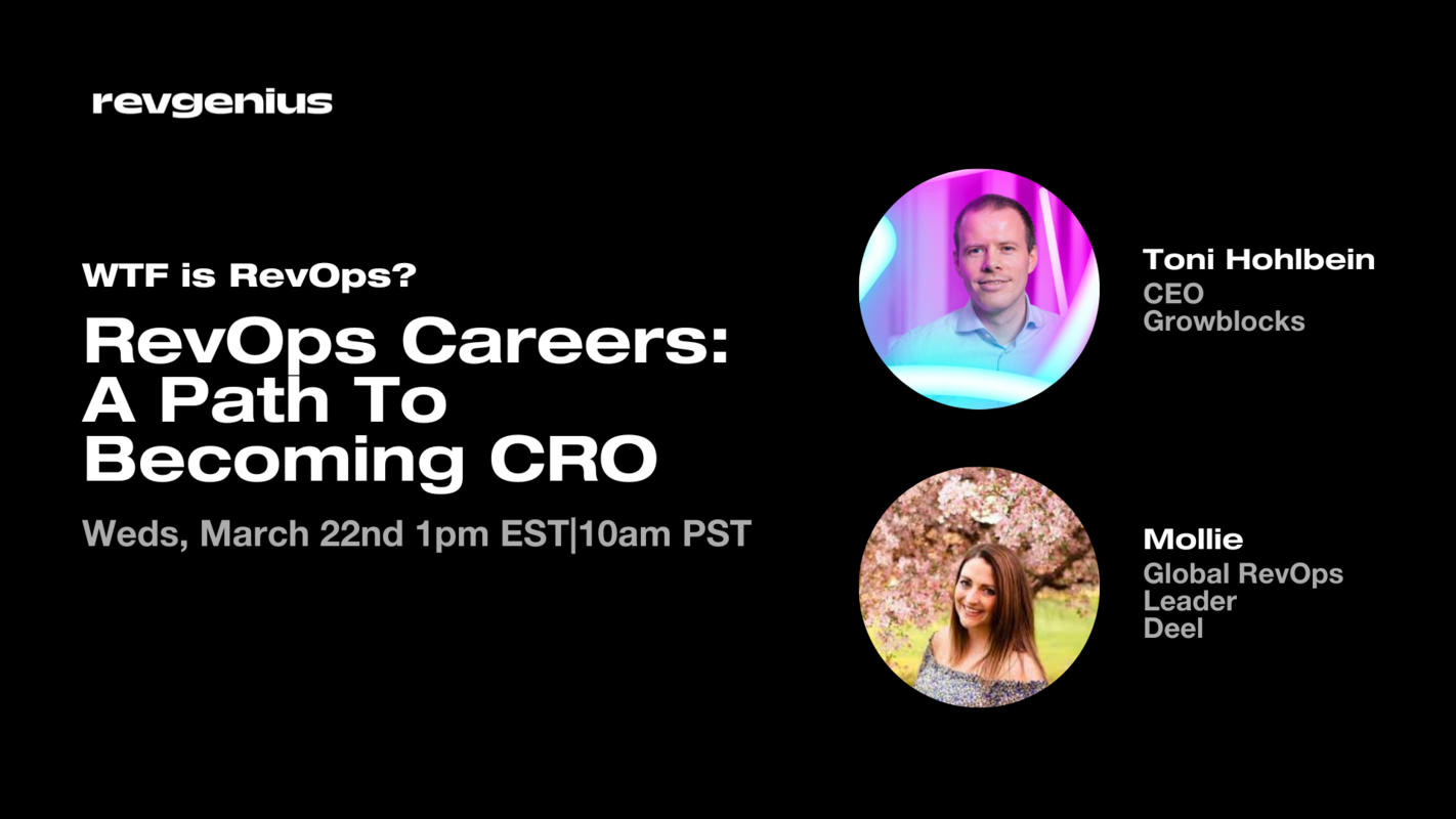 WTF is RevOps? RevOps Careers: A Path To Becoming CRO