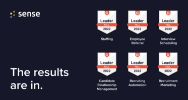 Sense is the Leader in Talent Engagement in G2's Fall 2022 Reports