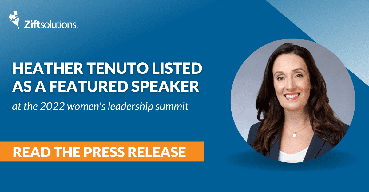 Zift Solutions' Heather Tenuto a Featured Speaker at MSP Summit Women's Leadership Summit