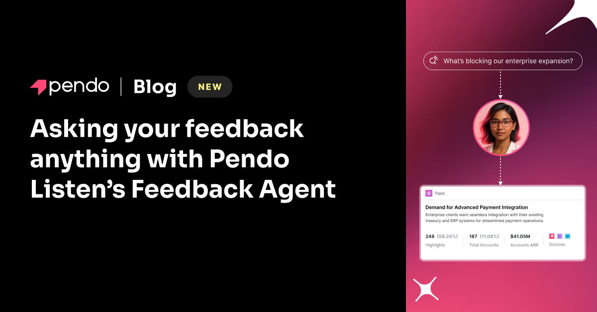 Ask your feedback anything with Pendo Listen's Feedback Agent