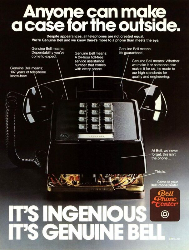Bell Telephone 1983 Ad with Text Markup - Swipe File