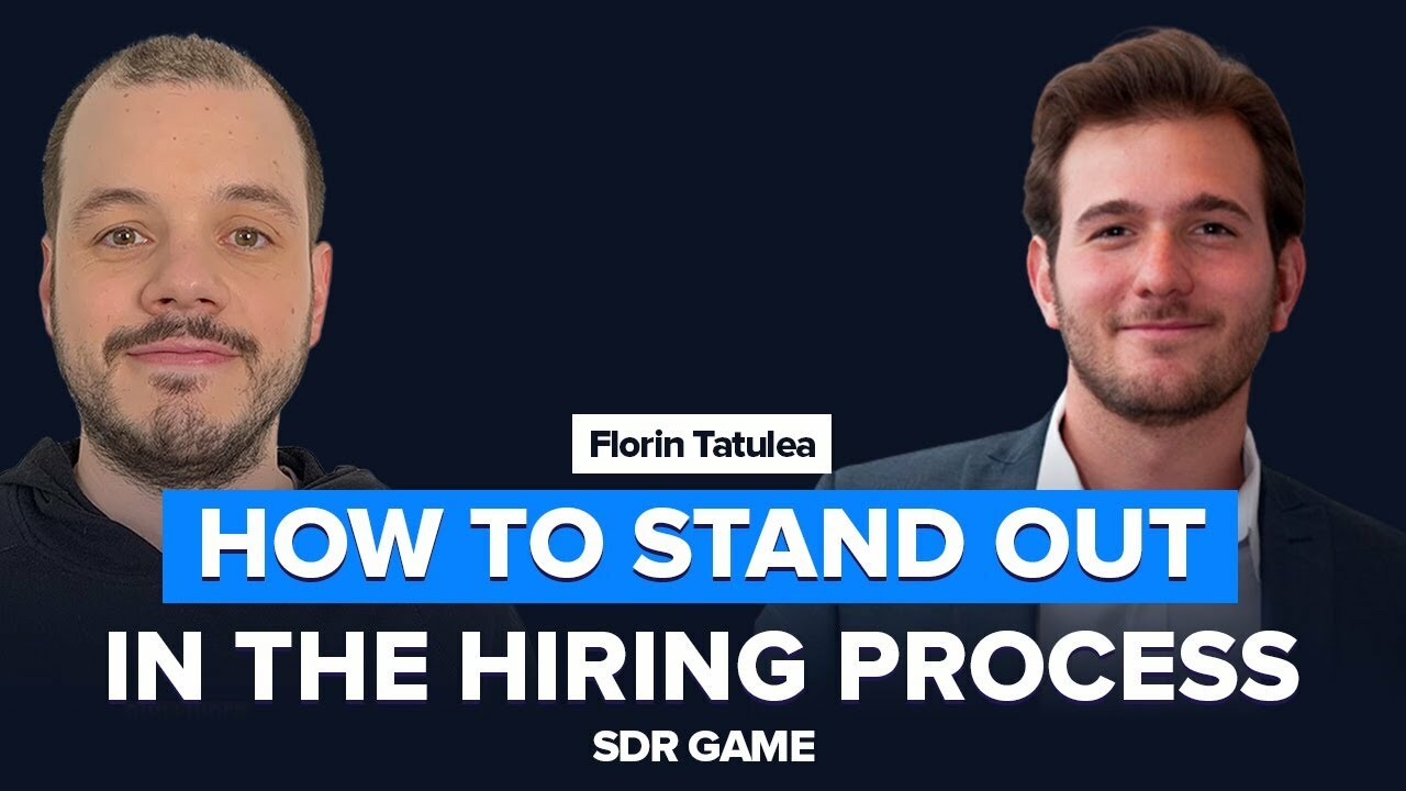 How to stand out from other applicants and get hired as an SDR, tips, resources, and 1 tip to ignore