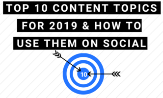 The Top 10 Content Topics for 2019 & How to Use Them on Social