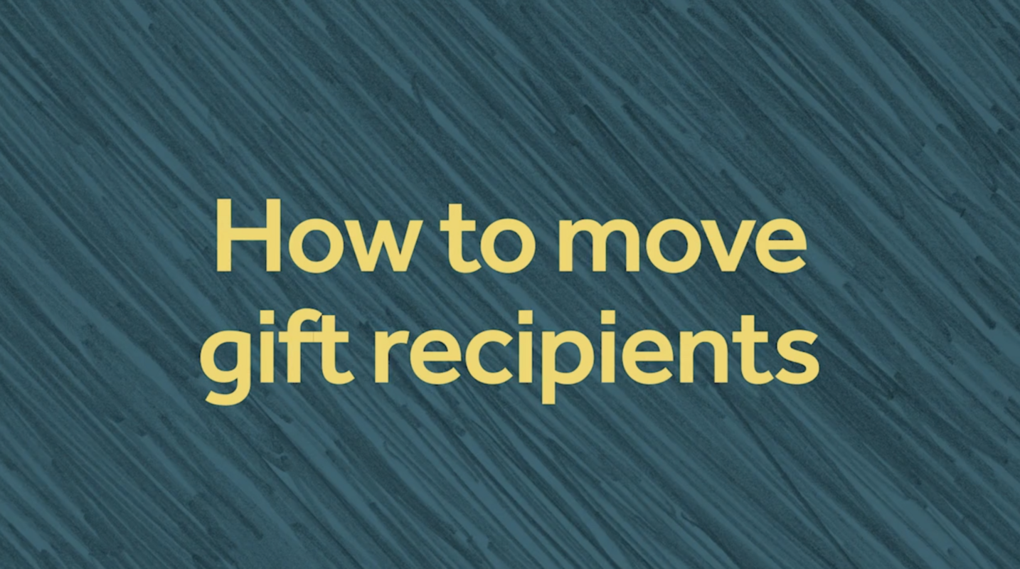 How to Move Gift Recipients to a New Campaign