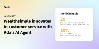 Wealthsimple innovates in customer service with Ada's AI Agent