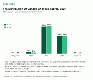The Canada Customer Experience Index, 2021, Has Good News For Canadian Brands!