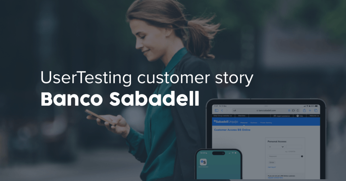 Banco Sabadell + UserTesting
