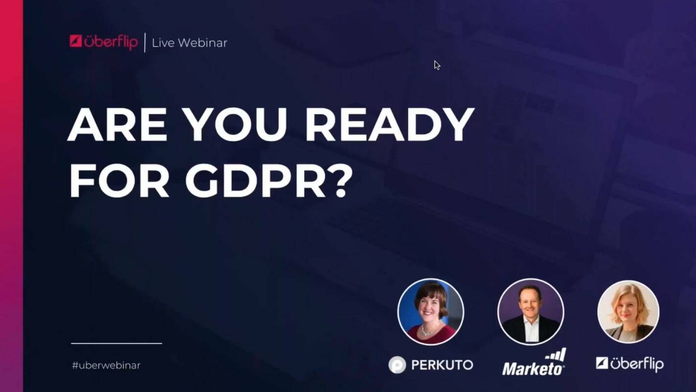 Are You Ready for GDPR?