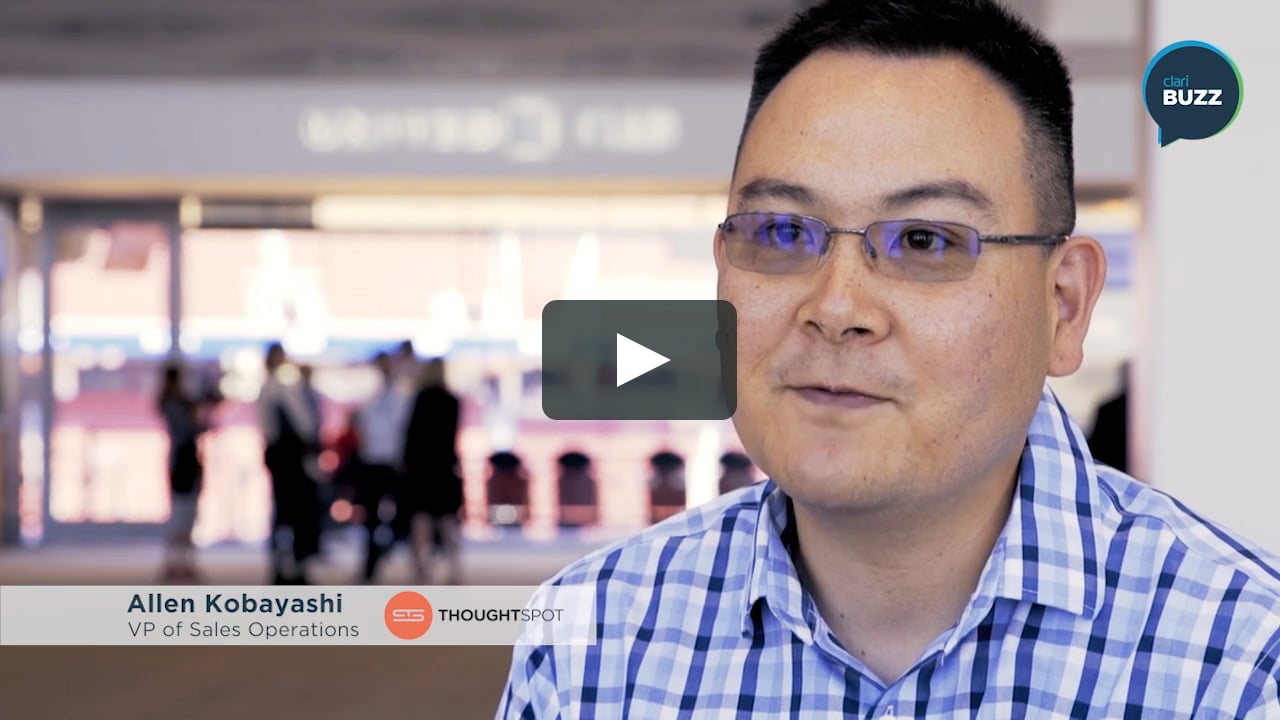 Clari Success - Allen Kobayashi, VP Sales Operations at Thoughtspot